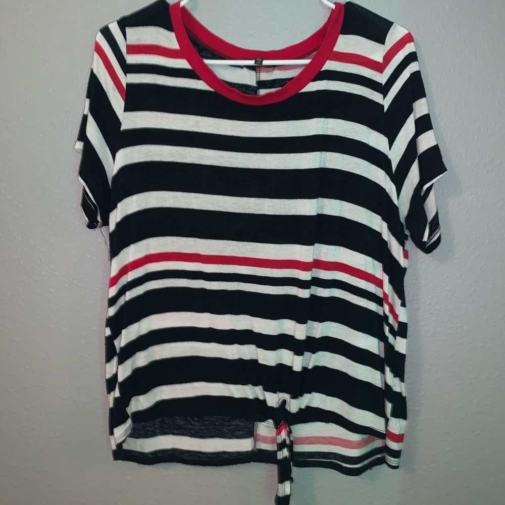 Red white and blue t shirt